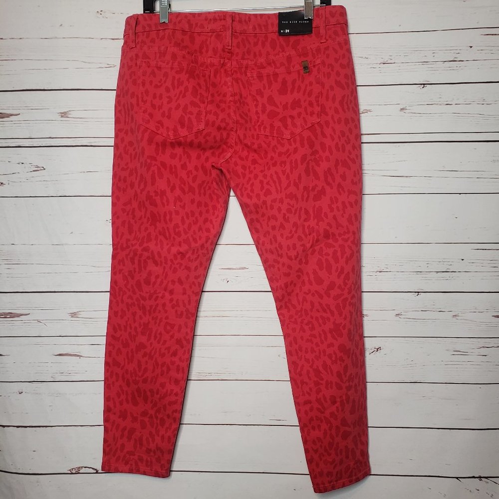 Joe's The High Water Red Leopard Jeans - Picture 3 of 14